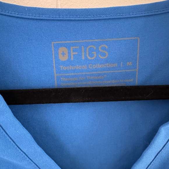 FIGS Royal Blue Scrub Top - Picture 4 of 4